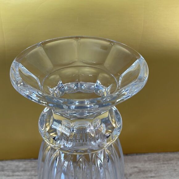 Lead Crystal Etched Vase 10” - Picture 6 of 7